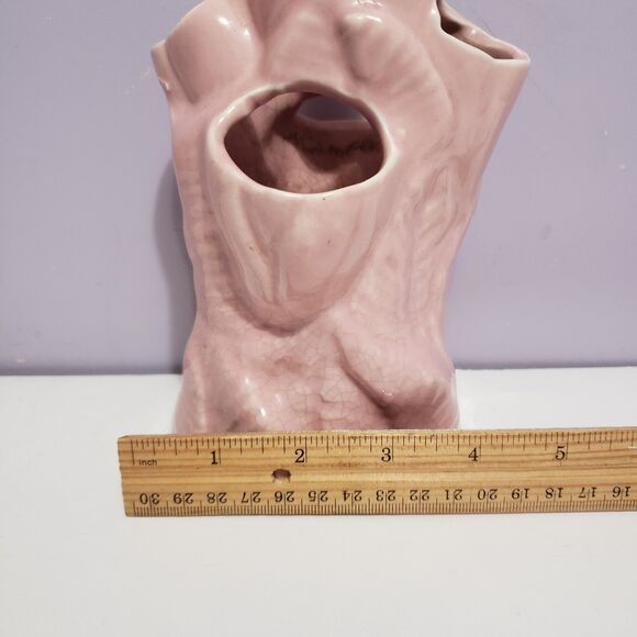 Pottery Vase Multi Opening Pink Tulip Flower Home Decor 7"×4.5" Country - Picture 8 of 12